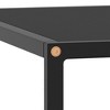 vidaXL Coffee Table Black with Black Glass 31.5"x31.5"x13.8" - 4 of 4