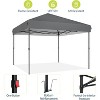 10'x10' Pop Up Canopy Tent,Waterproof Outdoor Canopy,with Roller Bag, 4 x Sandbags,4 x Stakes - 3 of 4