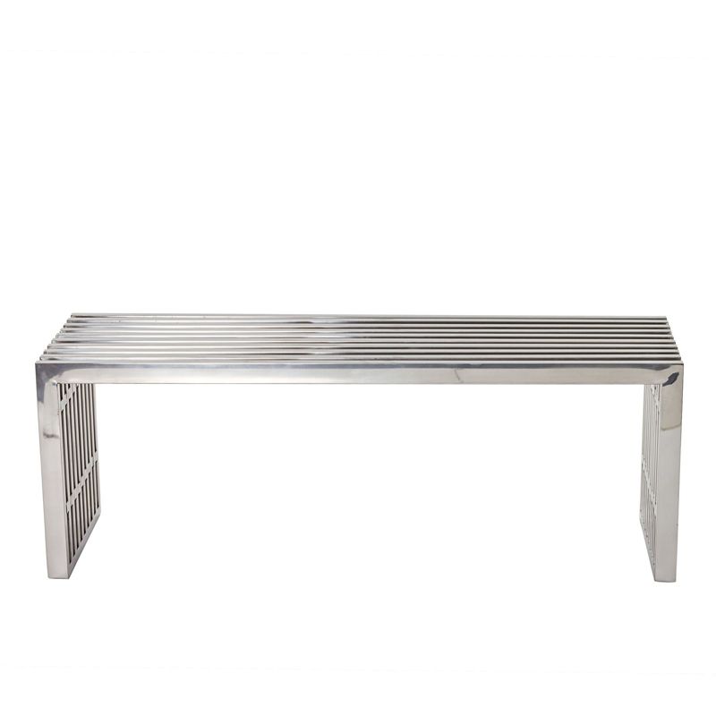 Gridiron Stainless Steel Bench - Modway, 1 of 8