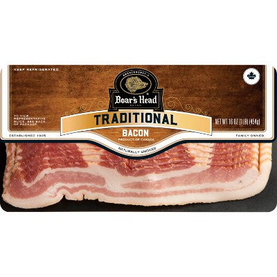 Boar's Head Naturally Smoked Traditional Bacon - 16oz