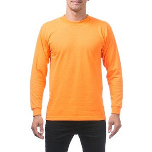 Pro Club Men's Relaxed Fit Comfort Cotton Long Sleeve Crew Neck T-Shirt - 1 of 4