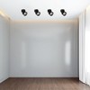 Aluminum Round LED Ceiling Spotlight - Adjustable Downlight with 15 Watt Cool White 4000K - Energy Efficient Ceiling Mounted Spot Light Black Set of 2 - 2 of 4