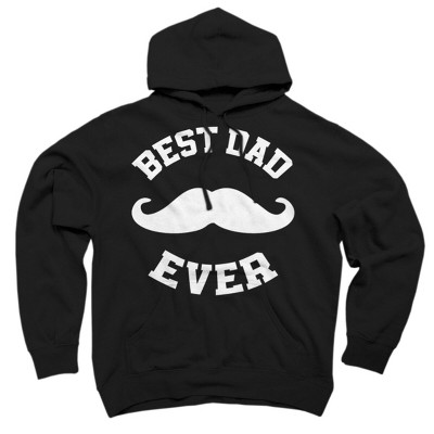 Adult Design By Humans Best Dad Ever Mustache By sukhendu12 Pullover Hoodie