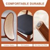 Stylish and durable solid wood dining chair, small curved back, PU cushion, and beautiful shape match perfectly with any room and everyday use - 4 of 4