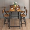 NicBex 5-Piece Industrial Style Dining Set Dining Table & Chairs for Kitchen,Dining Room,Restaurant,Bar Dinette Set with Metal Frame - 2 of 4