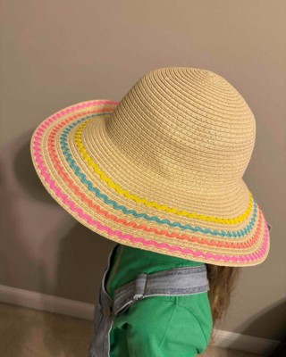 A1851 _ Kids Paper Straw Bucket Hat