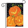 Briarwood Lane Garden Flag 12x18 For Outdoor Happy Pumpkin Trio Halloween For Halloween Garden Flag Flags For Outside - 2 of 4