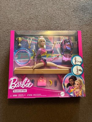 Barbie Gymnastics Playset With Blonde Fashion Doll, Balance Beam