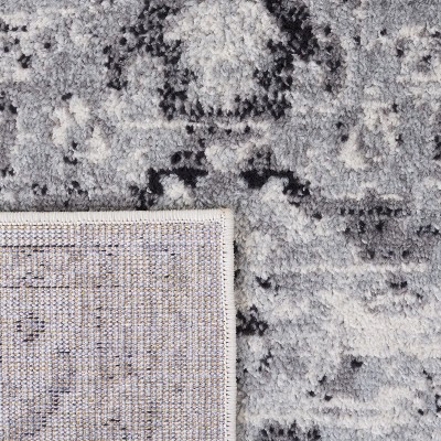 Modern Metro Gray & Black Flat Woven Synthetic Area Rug - 3' x 5'