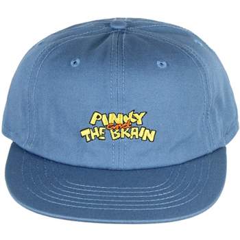 Animaniacs Pinky And The Brain Embroidered Logo Adjustable Closure Dad Hat Cap Blue