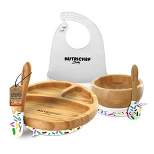 Nutrichef Silicone Bamboo Dinnerware Set for Kids