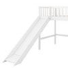 NicBex Twin Size Bunk Bed Low Level Design Bed Frame with Guardrails, Slide and Ladder, Space Saving, No Spring Box Required - 4 of 4