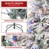 Casafield Pre-Lit Slim Aspen Fir Artificial Christmas Tree with White & Multicolored LED Lights, Sturdy Stand - 4 of 4
