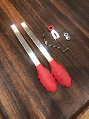 Universal Silicone Tipped Tongs - Red, KitchenAid