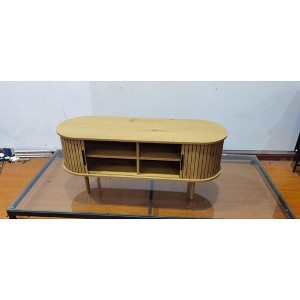 TV Cabinet with Storage , Wood Media Console Table for   Modern Entertainment Center for Living Room, Bedroom, - 1 of 4
