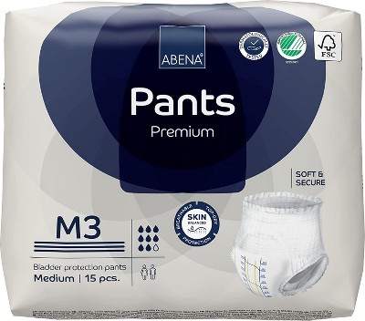Abena Pants, Premium Protective Underwear, Level 3 Maximum Absorbency (Medium To Extra Large)