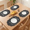 REGALWOVEN Placemats Set of 6 Leather Placemats for Kitchen Dining Table Decor Waterproof Heat Resistant Flower Table Placemats - 3 of 4