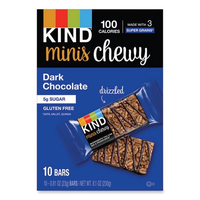 KIND Minis Chewy Dark Chocolate, 0.81 oz bars, 10/box