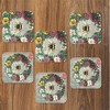 Courtside Market French Bee  4x4 6-Piece Coaster Set - 2 of 2