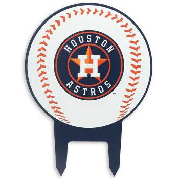 MLB Houston Astros Baseball Metal Yard Stake