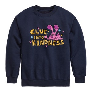 Boys' - Blue's Clues & You! - Clue into Kindness Graphic Long Sleeve Fleece Sweatshirt - 1 of 4