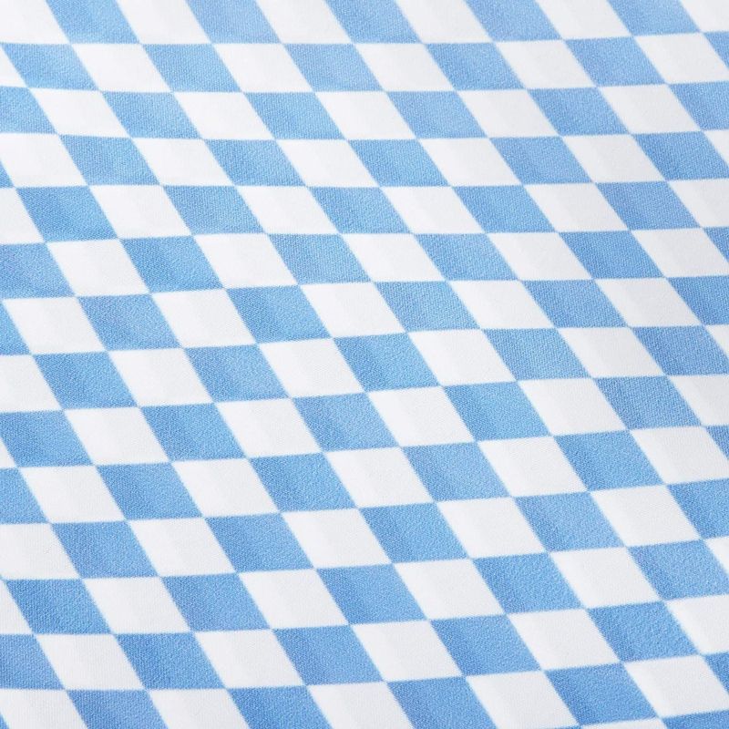 Juvale Blue & White Argyle Checkered Dining Tablecloth Table Cover, 54 x 108 in, 4 of 5