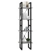 vidaXL Scandinavian Style 4-Tier Book Cabinet - Concrete Gray, Engineered Wood - Bookshelf - Home Decor - 15.7"x11.8"x55.1" - 4 of 4