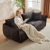 88"Modern Living Room  Triple Sectional Stylish Chenille Fabric,for Apartments,Living Rooms,Thickly Padded Seat/Back/Armrests, with 2  Pillows - 3 of 4