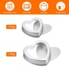 Unique Bargains Aluminum Alloy Removable Bottom Nonstick Heart Shape Novelty Cake Pans 1 Set - 3 of 4