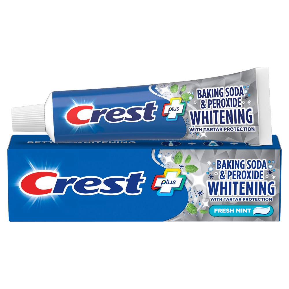 Photos - Toothpaste / Mouthwash Crest Cavity & Tartar Protection Whitening Baking Soda & Peroxide Toothpaste - 8.2oz 