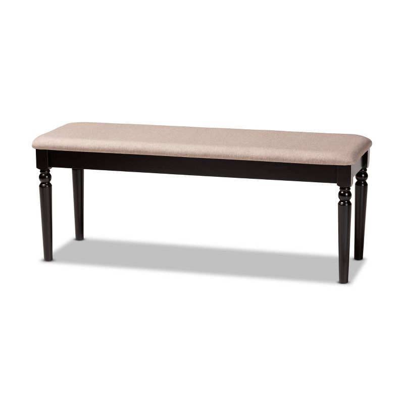 Giovanni Fabric Upholstered and Wood Dining Bench - Baxton Studio, 1 of 9