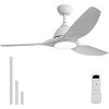 Sofucor High CFM Quiet DC Motor Modern Ceiling Fan with Light and Remote Control Casual Matte White Indoor/outdoor Ceiling Fan for Bedroom - 2 of 4