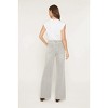 Women's Super High Wide Leg With Raw Hem Pants - mica denim - 3 of 4
