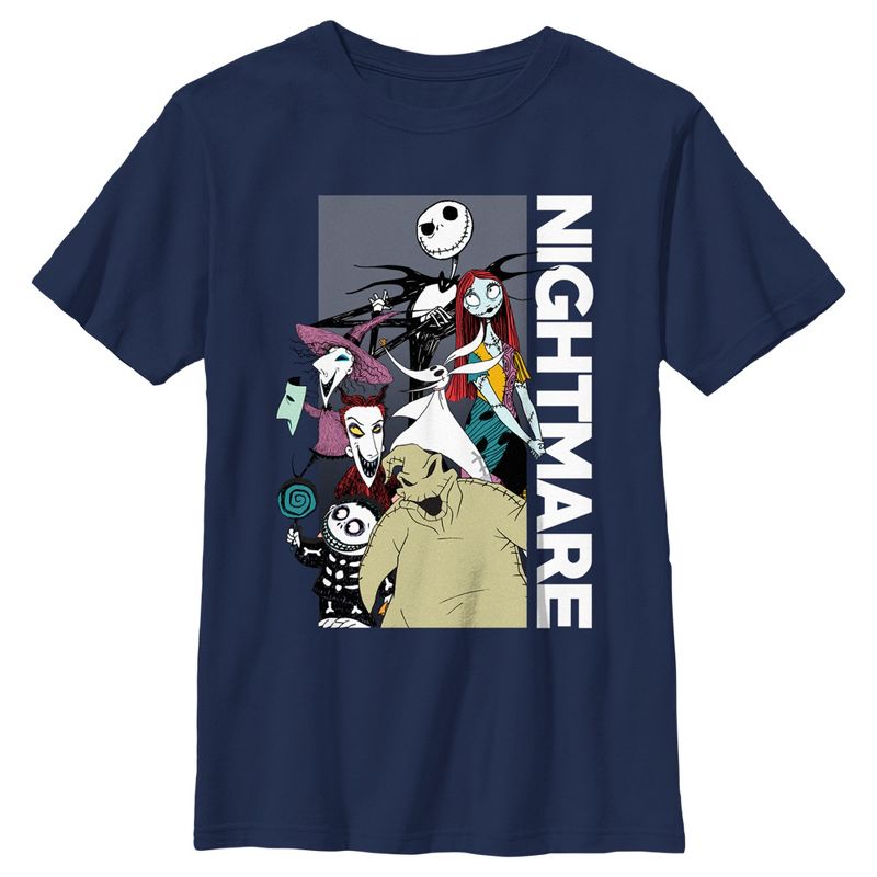 Boy's The Nightmare Before Christmas Halloween Group Shot T-Shirt, 1 of 5