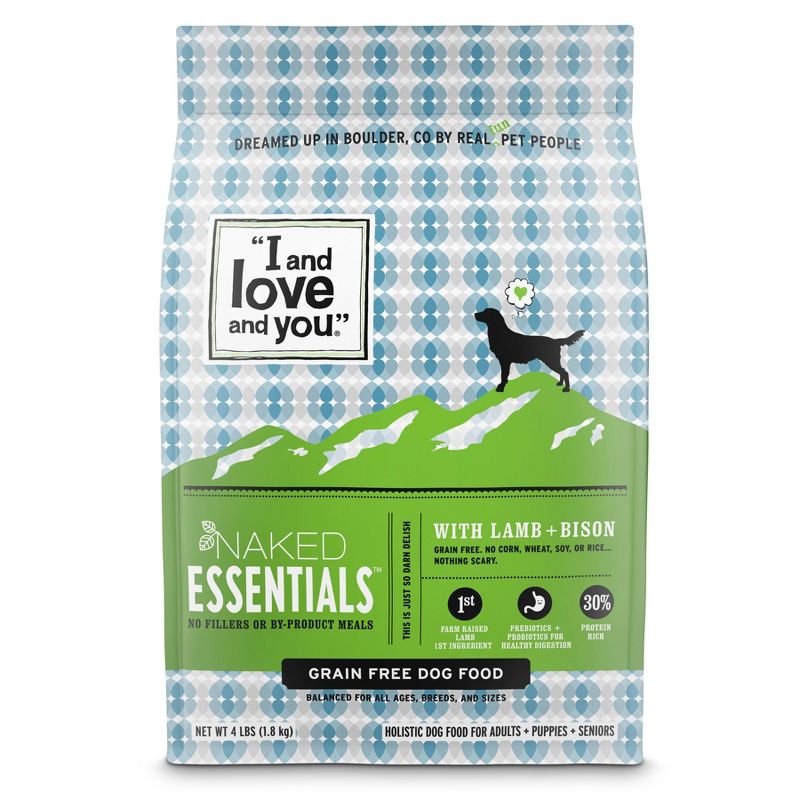 I and Love and You Naked Essentials Grain Free with Lamb & Bison Holistic Dry Dog Food, 1 of 13