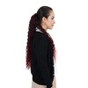 Alilang 22-Inch Long Curly Black Drawstring Ponytail Extension for Women Soft Synthetic Wavy Clip-In Hairpiece - 3 of 4
