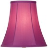 360 Lighting Bohemian Country Cottage Accent Table Lamp 21" High Orchid Stacked Glass Off White Bell Shade for Bedroom Living Room Bedside Nightstand - 3 of 4