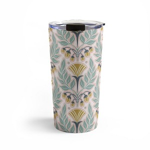 Heather Dutton La Floraison Blush Pink Travel Mug 20 oz Stainless Steel Travel Mug - Deny Designs - 1 of 4