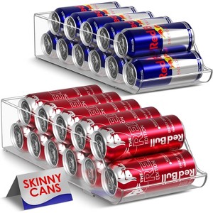 Sorbus Skinny Soda Can Organizer for Refrigerator - 1 of 4