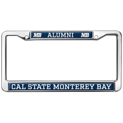 Cal State Monterey Bay Alumni Logo Full Size Standard License Plate Metal Frame