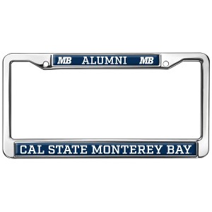 Cal State Monterey Bay Alumni Logo Full Size Standard License Plate Metal Frame - 1 of 4