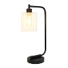 Simple Designs 4pk Bronson Antique Style Industrial Iron Lantern Desk Lamp Black - 2 of 4