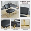 CAVINAS PU Leather Glider Rocking Chair with Mid-Height Backrest,Upholstered Rocking Chair,Nursery Accent Chair for Bedroom - 4 of 4
