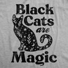 Womens Black Cats Are Magic T Shirt Cute Kitten Lovers Graphic Novelty Tee Halloween Top - Crazy Dog Women's T Shirt - 2 of 4