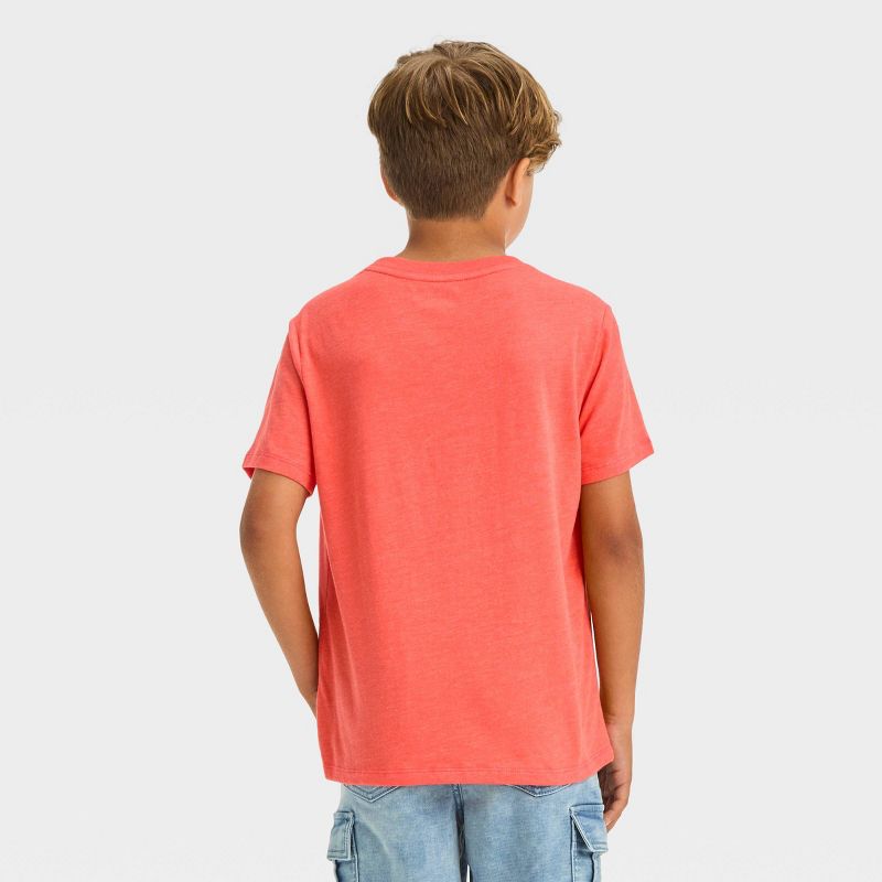 Boys' Short Sleeve 'Lucha Libre Luchador' Graphic T-Shirt - Cat & Jack™ Peach Orange, 4 of 5