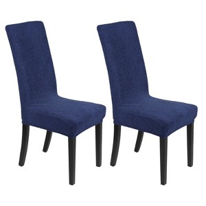Unique Bargains Waterproof Jacquard Elastic Band Durable Dining Chair Slipcovers - 1 of 4