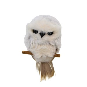 Kurt S. Adler 2.75 In Furry Owl Ornament Bird Feathers Tree Ornaments - 1 of 3