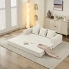 Kumasinova Convertible Sleeper Sofa, No Assembly, Comfy Folding Mattress Couch, Chenille Floor Sofa Bed with Armrest, Pillows, Floor Sofa Lounge Couch - 4 of 4