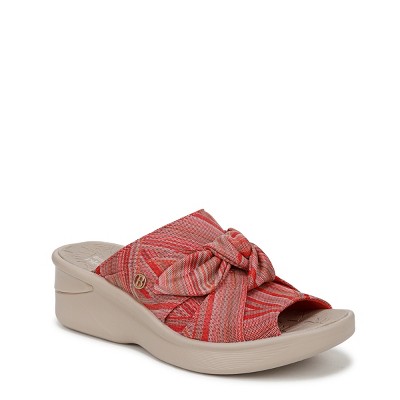 coral stripe stretch fabric