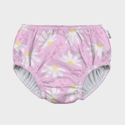 Image of green sprouts Baby Eco Pull-Up Reusable Swim Diaper - Light Pink 6M